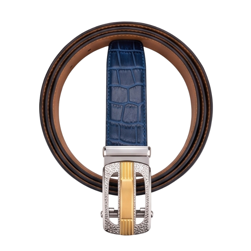 Monarch Croc Automatic Buckle Leather Belt