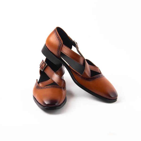 Tan Classic Peshawari Sandals