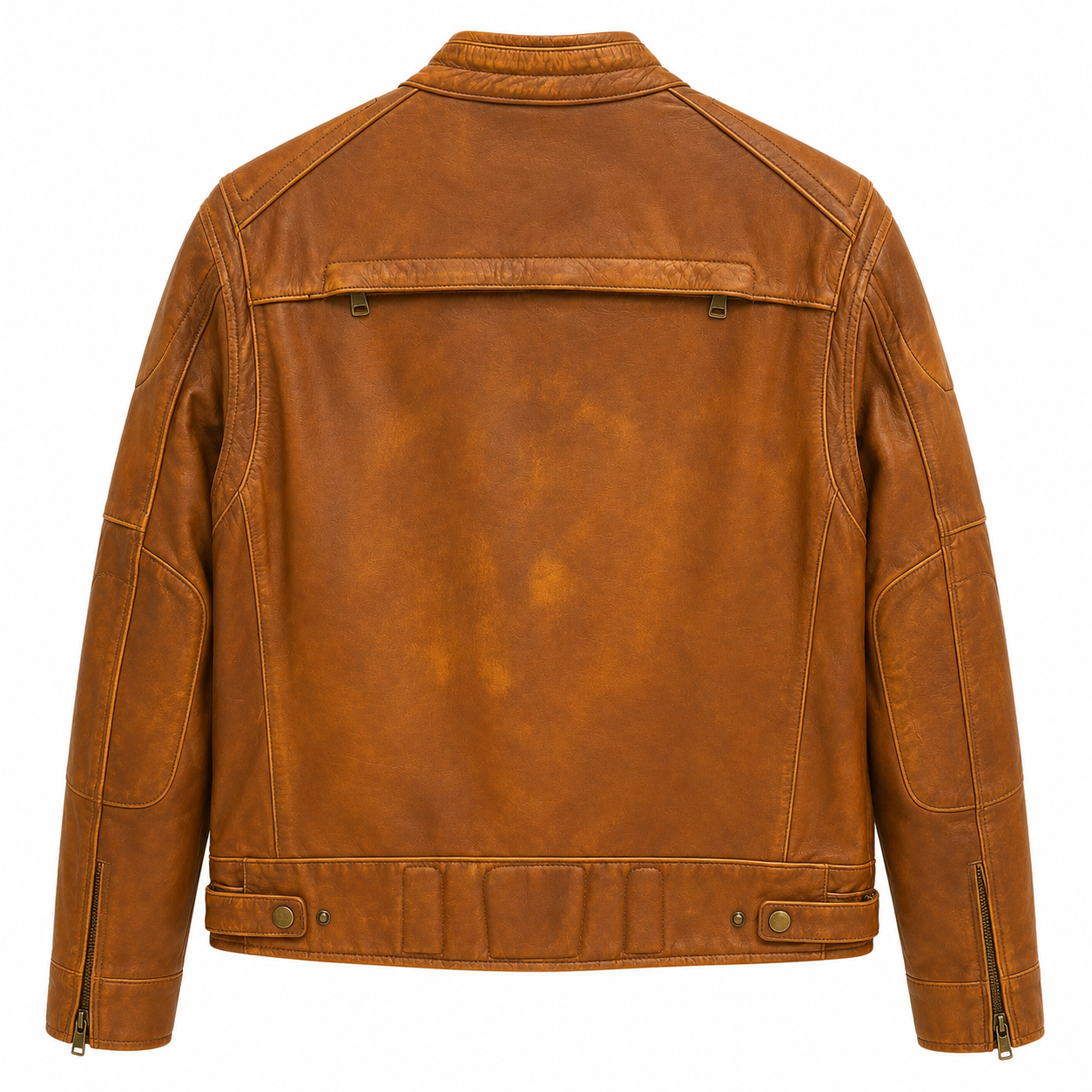 Montario Luxury Italian Leather Racer Jacket