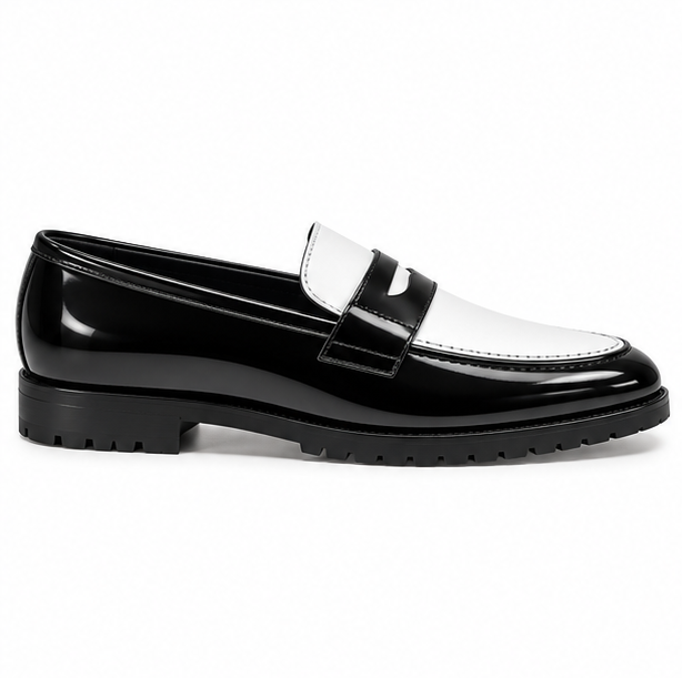 Monza Contrast Penny Loafers