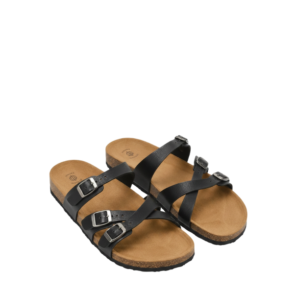 Naptide Cross Buckle Strap Thong Sandal