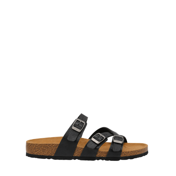Naptide Cross Buckle Strap Thong Sandal