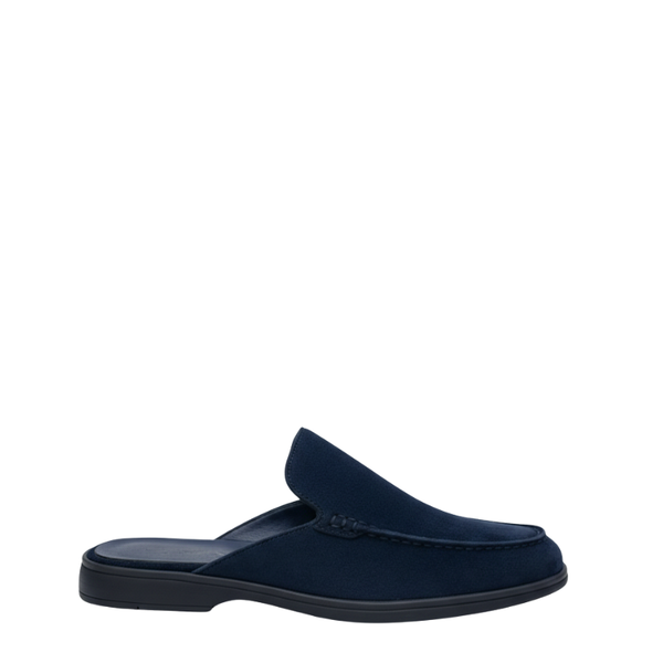 Suede Classic Comfortable Mule - Navy Blue
