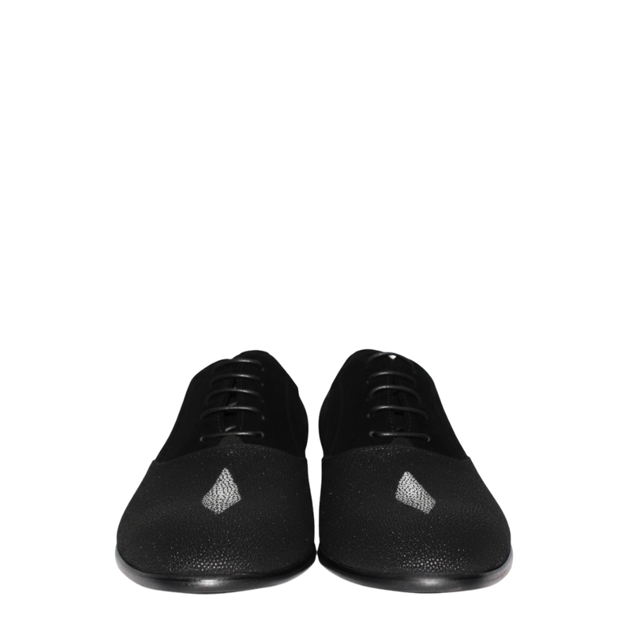 Dune Textured Lace-Up Oxfords
