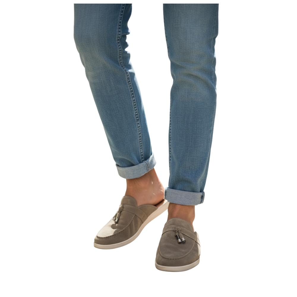 Italian Artisan Crafted Mule with Modern Tassel Finish