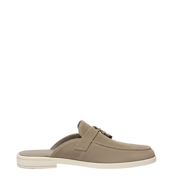 Italian Artisan Crafted Mule with Modern Tassel Finish - Olive