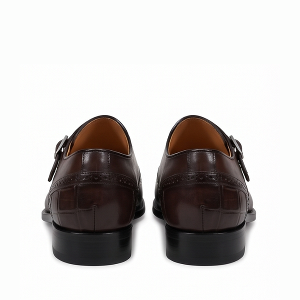 Orvian Classic Single Buckle Monk Strap Shoes