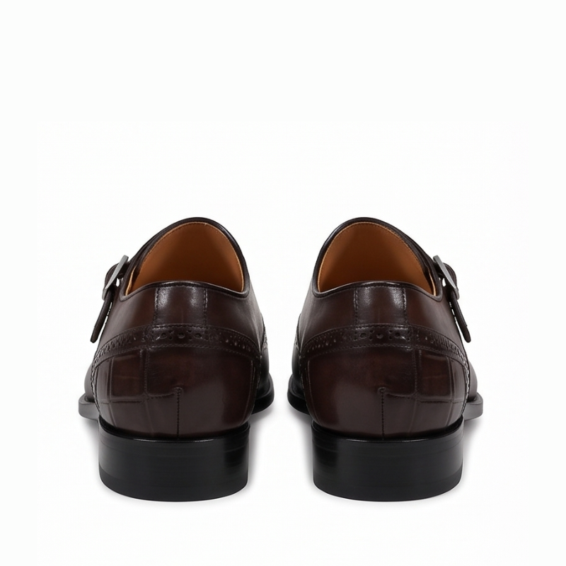 Orvian Classic Single Buckle Monk Strap Shoes