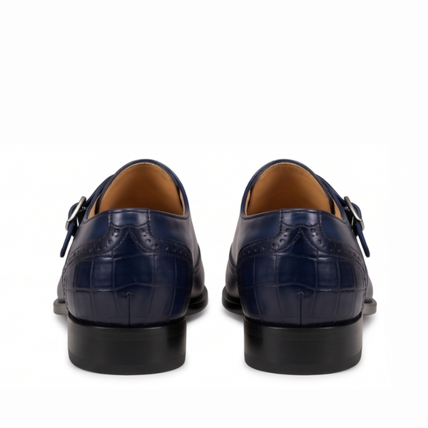 Orvian Classic Single Buckle Monk Strap Shoes