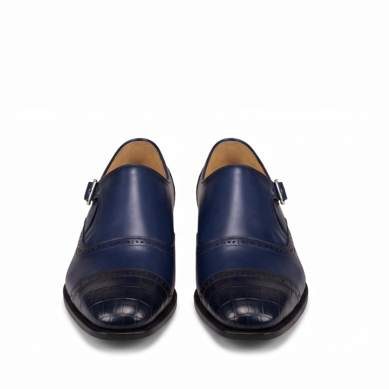 Orvian Classic Single Buckle Monk Strap Shoes