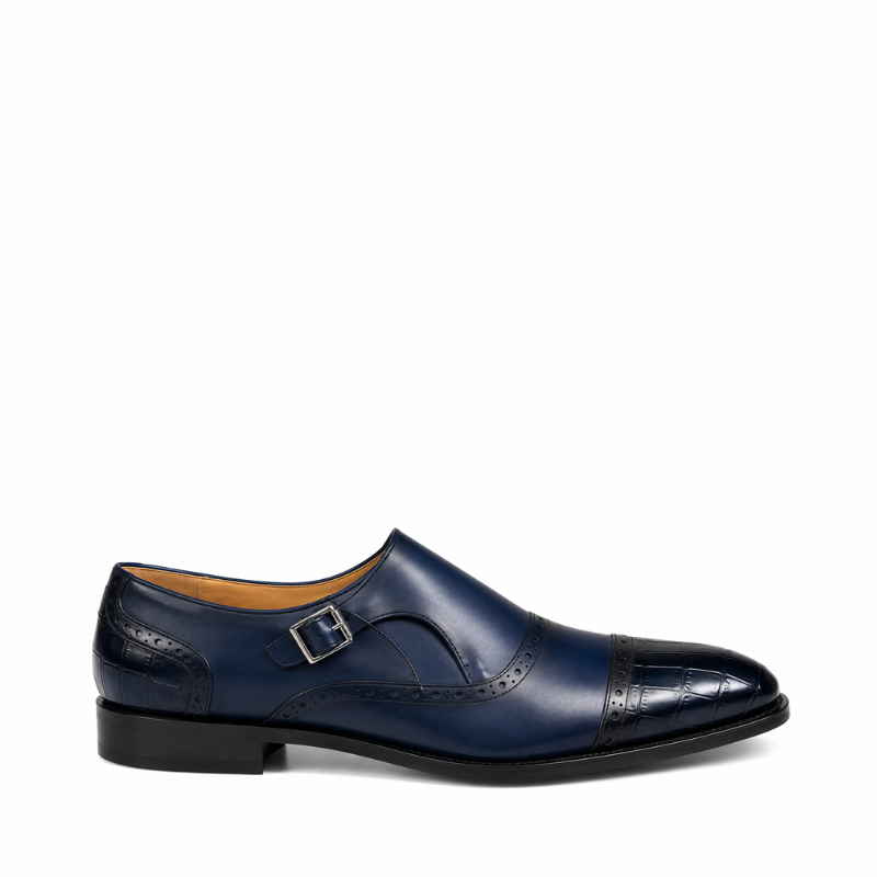 Orvian Classic Single Buckle Monk Strap Shoes