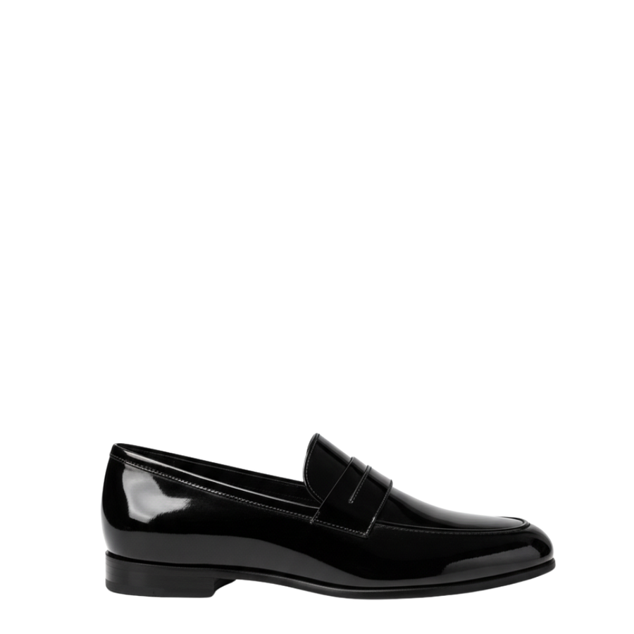 Patent Shiny Leather Penny Loafer