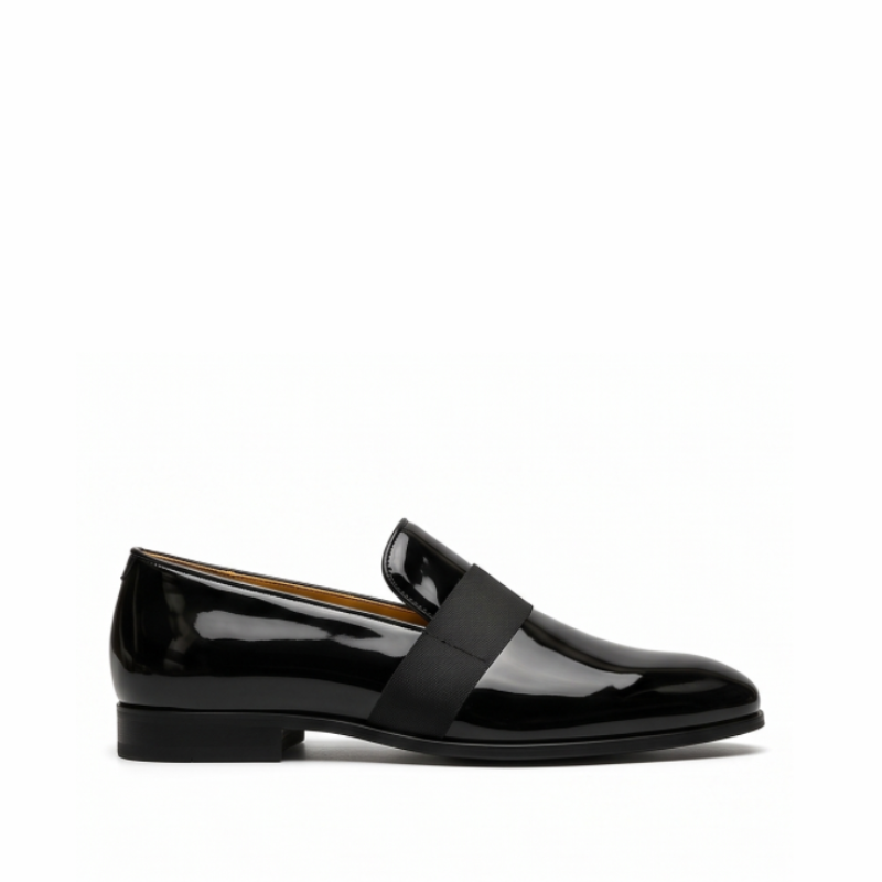 Patent Midnight Jet Leather Loafers