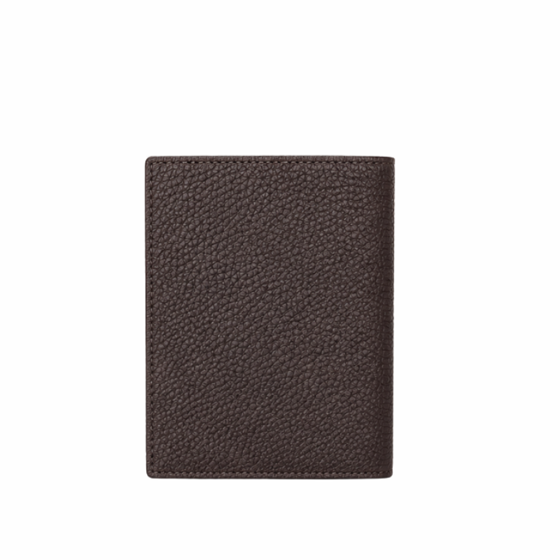 Pebbled Leather Bi-Fold ID Wallet
