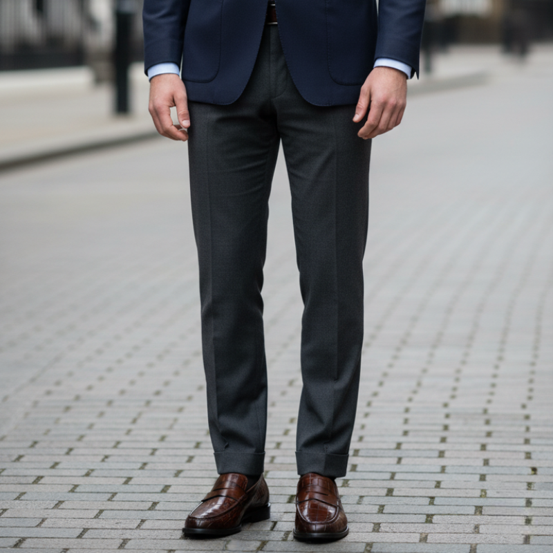 Penny Crocodile Textured Leather Loafer