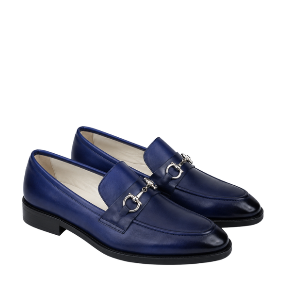 Penny Plaque Leather Loafers