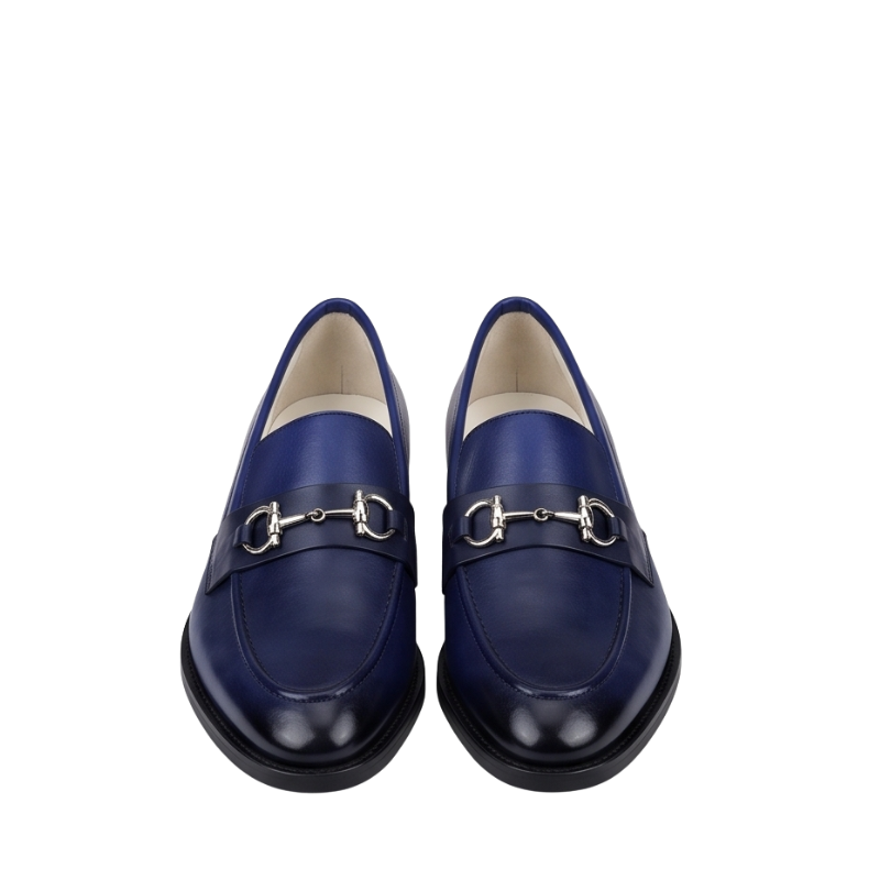 Penny Plaque Leather Loafers