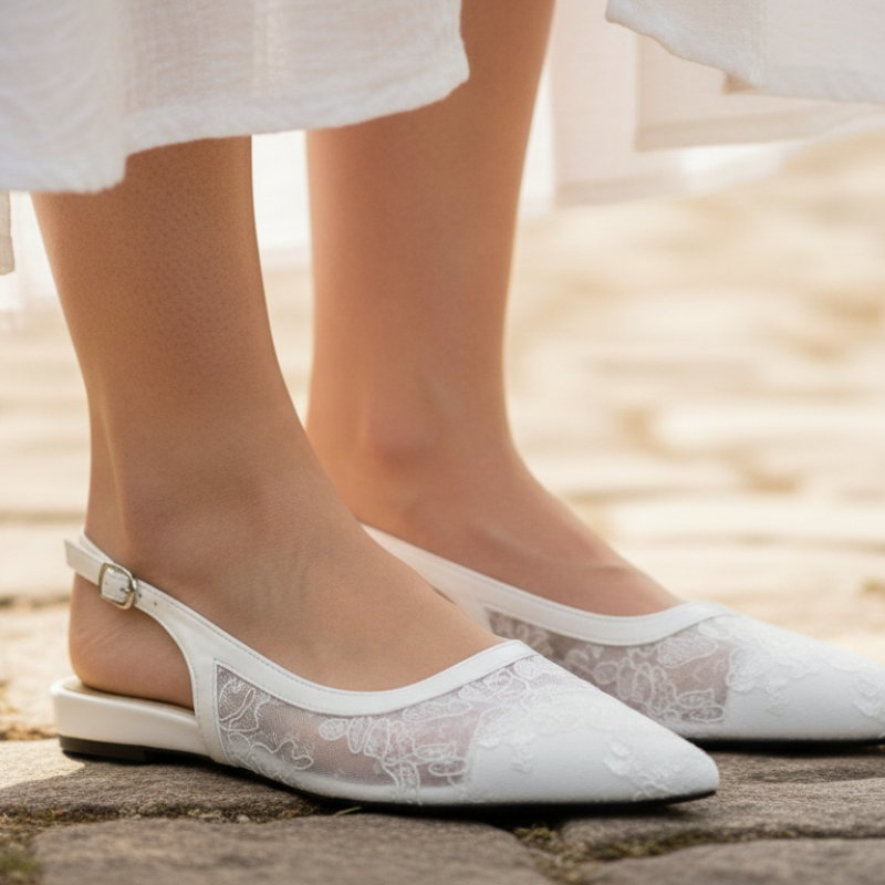 Pointed Toe Slingback Sandals for Women's