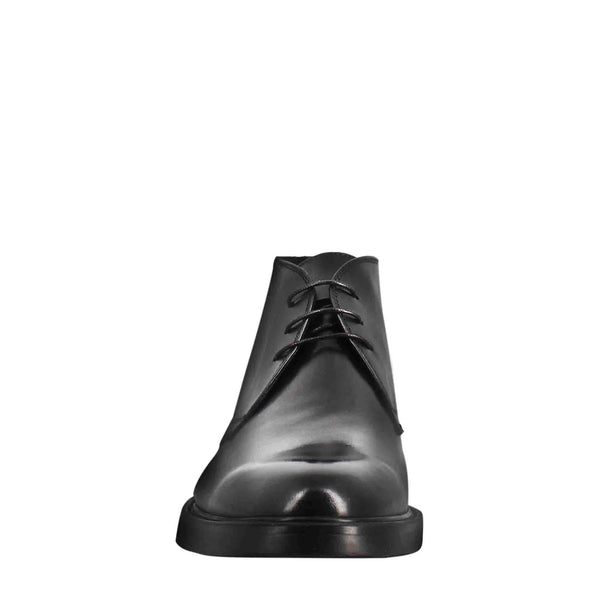 Smooth Leather Ankle Boots
