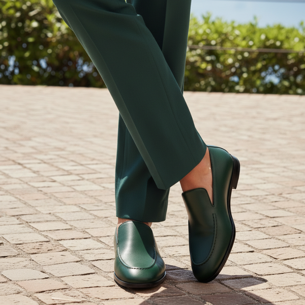 Polished Leather Italian Loafers For Daily Comfort