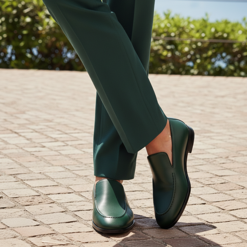 Polished Leather Italian Loafers For Daily Comfort