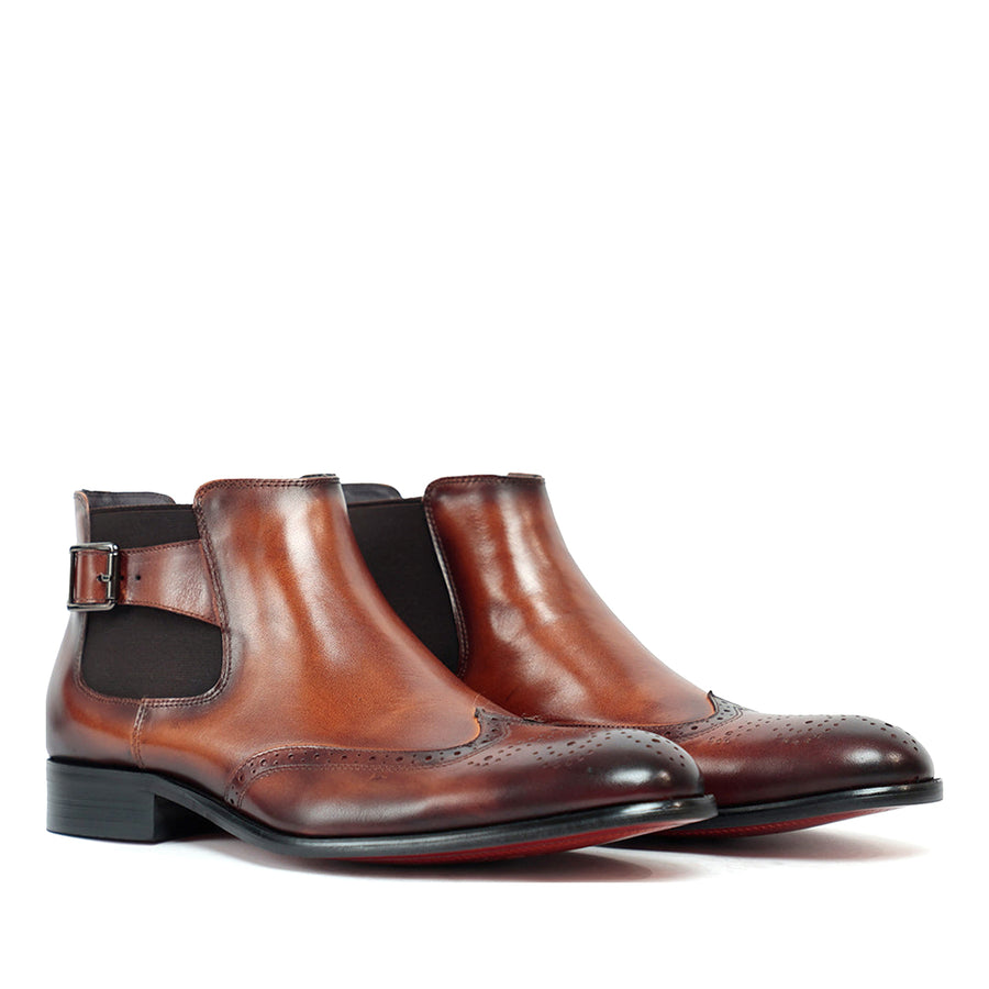 Porto Rice Chelsea Brown Chukka Boots