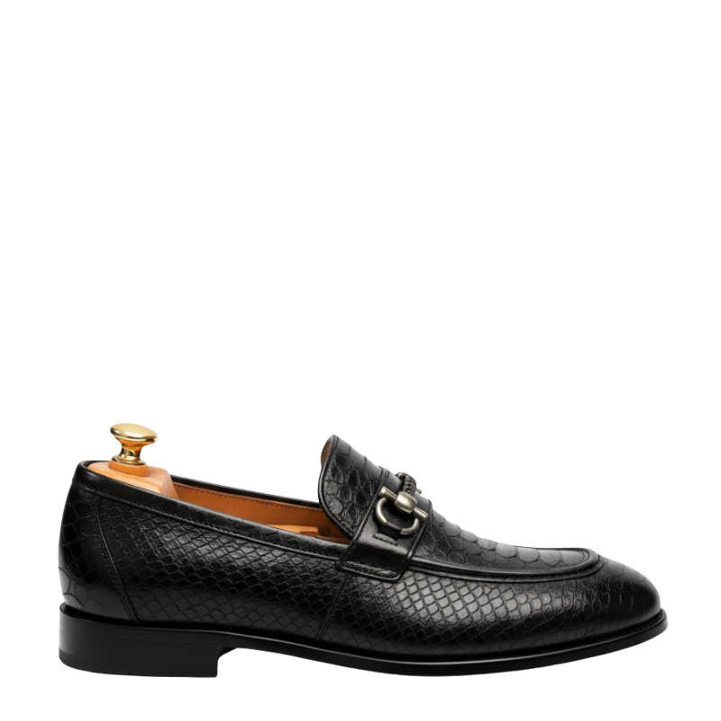 Premium Italian Croc Horsebit Loafers