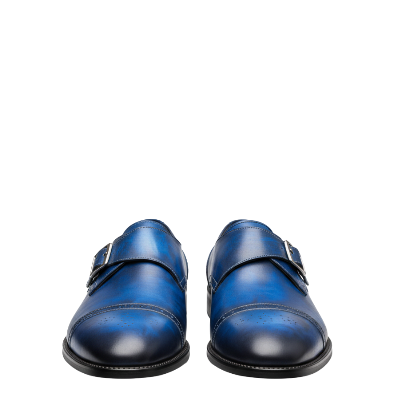 Premium Single Strap Toe Cap Monk Shoes