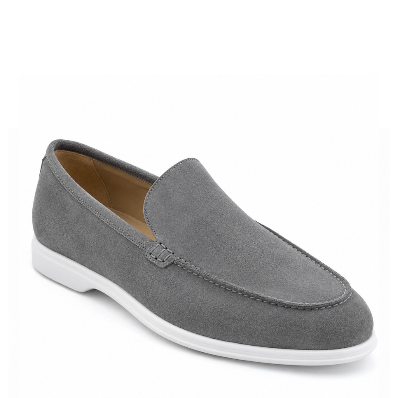 Premium Suede Leather Beige Loafer For Men