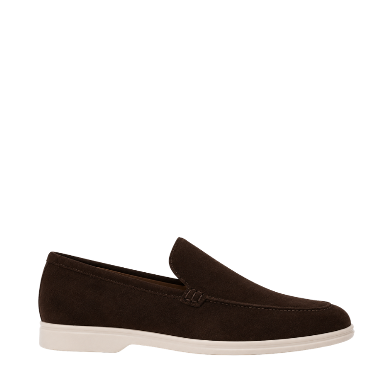 Premium Suede Leather Beige Loafer For Men