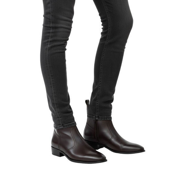 Prime Block Heel Italian Chelsea Boots