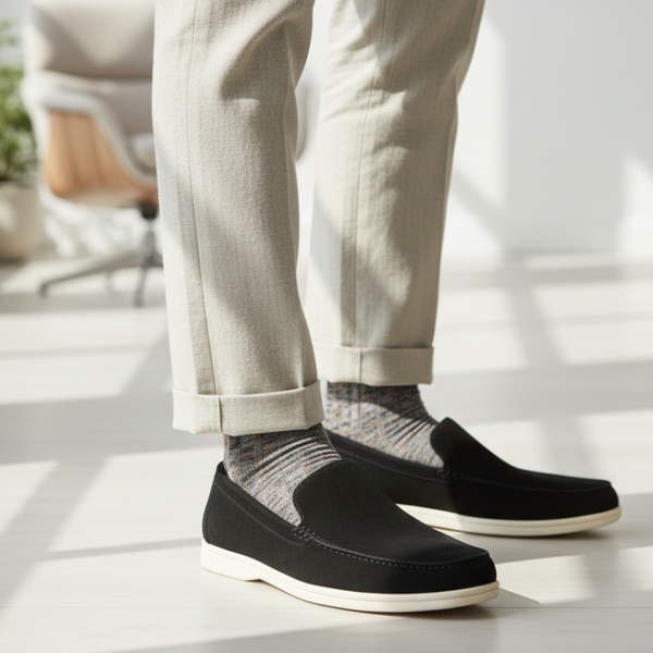 Hybrid Suede Italian Edition Comfort Style Loafers