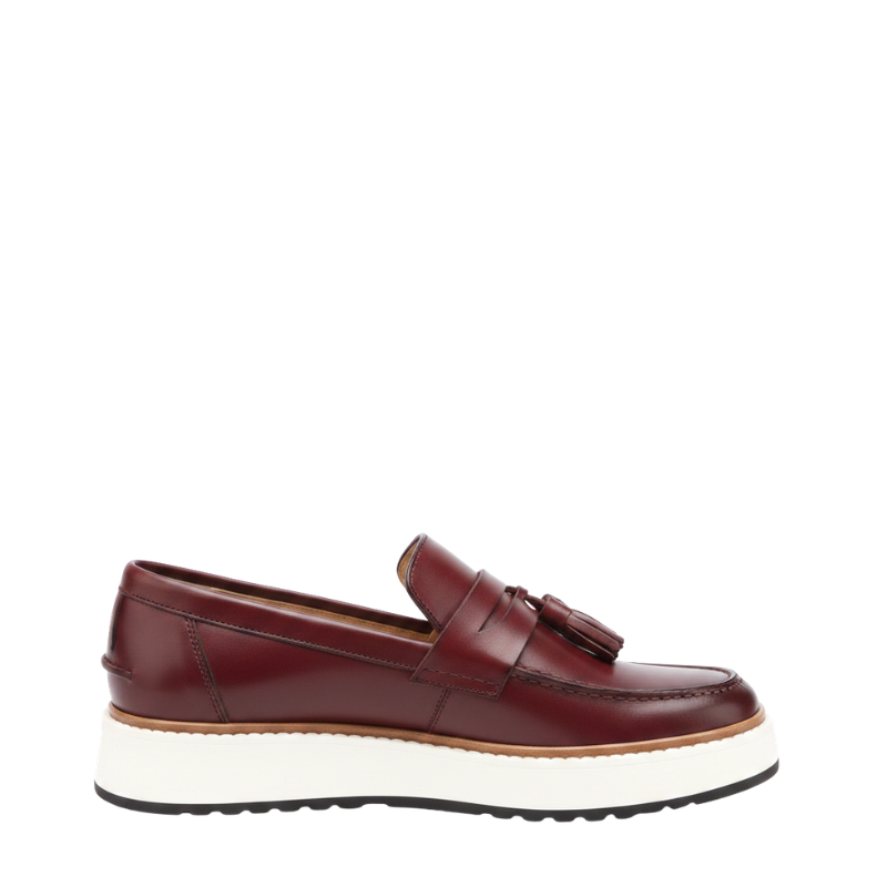 Pure Essence Italian Leather Tassel Loafers