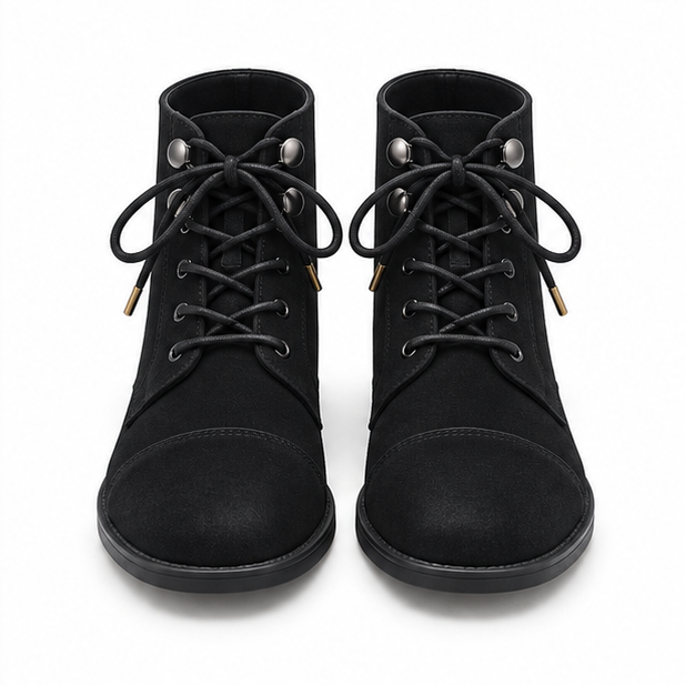Ravenna Midnight Suede Cap-Toe Boots