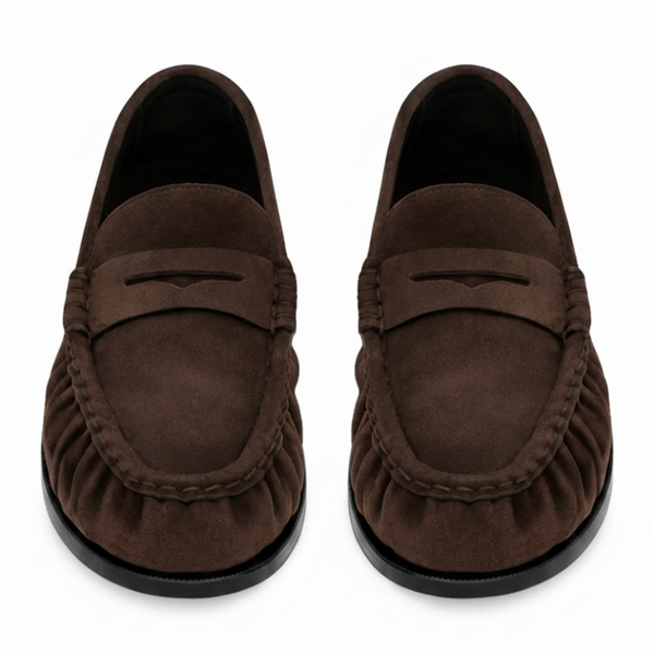 Refined Comfort Rounded Toe Suede Loafers