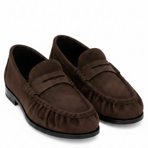 Refined Comfort Rounded Toe Suede Loafers