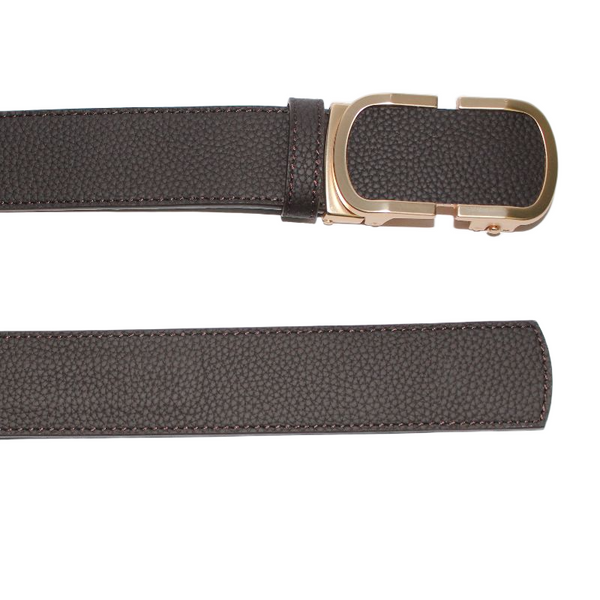 Regal Lock Italian Premium Leather Belt - Brown