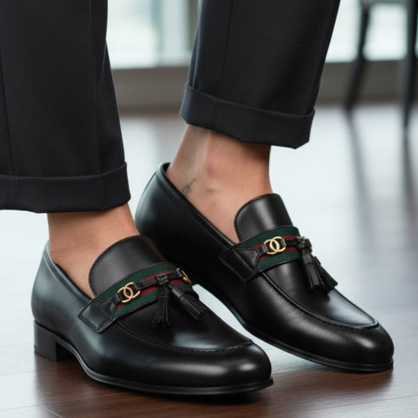 Regal Monaco Web Tassel Leather Loafers