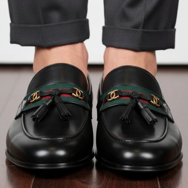 Regal Monaco Web Tassel Leather Loafers