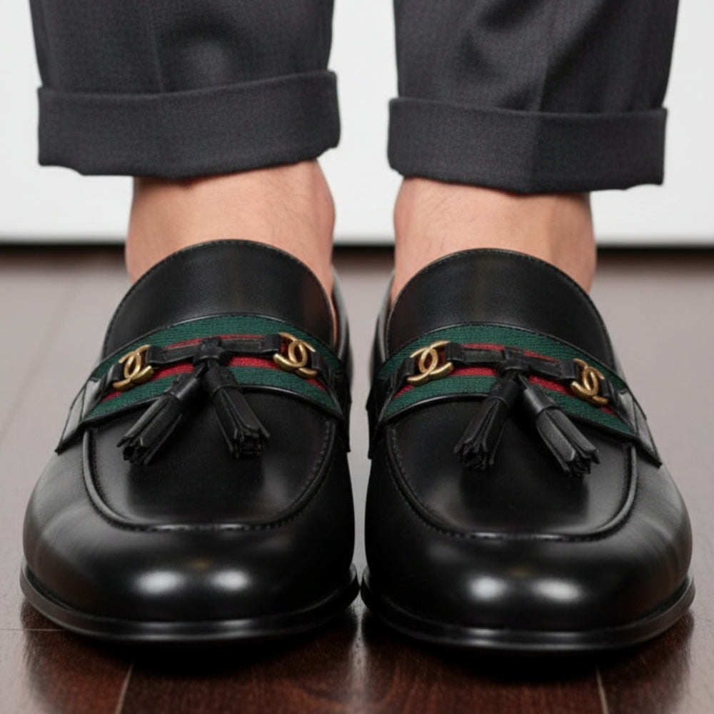 Regal Monaco Web Tassel Leather Loafers