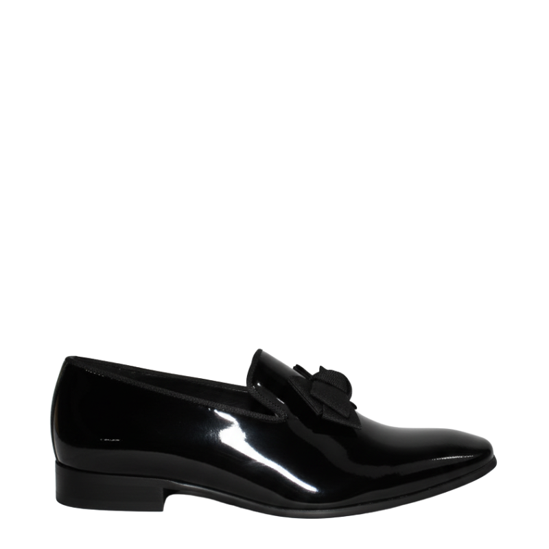 Regal Noir Bow Patent Loafers