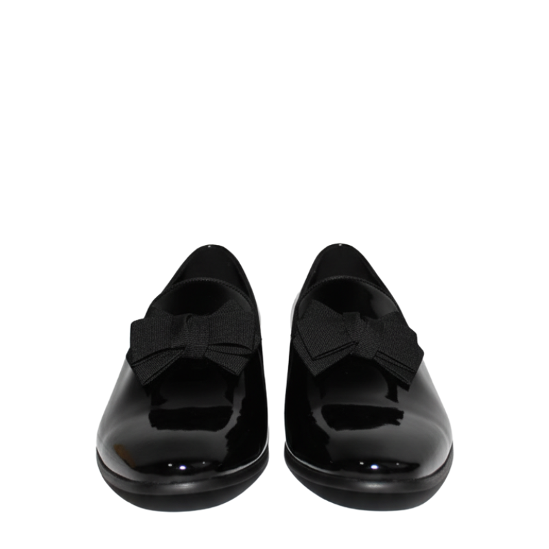 Regal Noir Bow Patent Loafers
