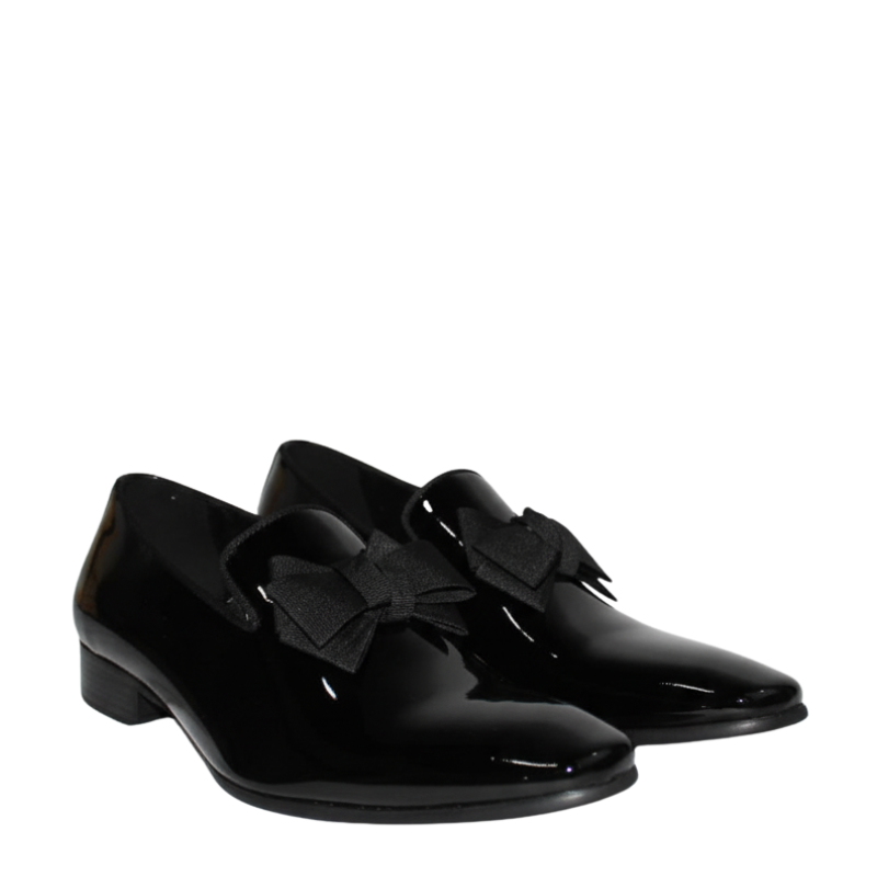 Regal Noir Bow Patent Loafers