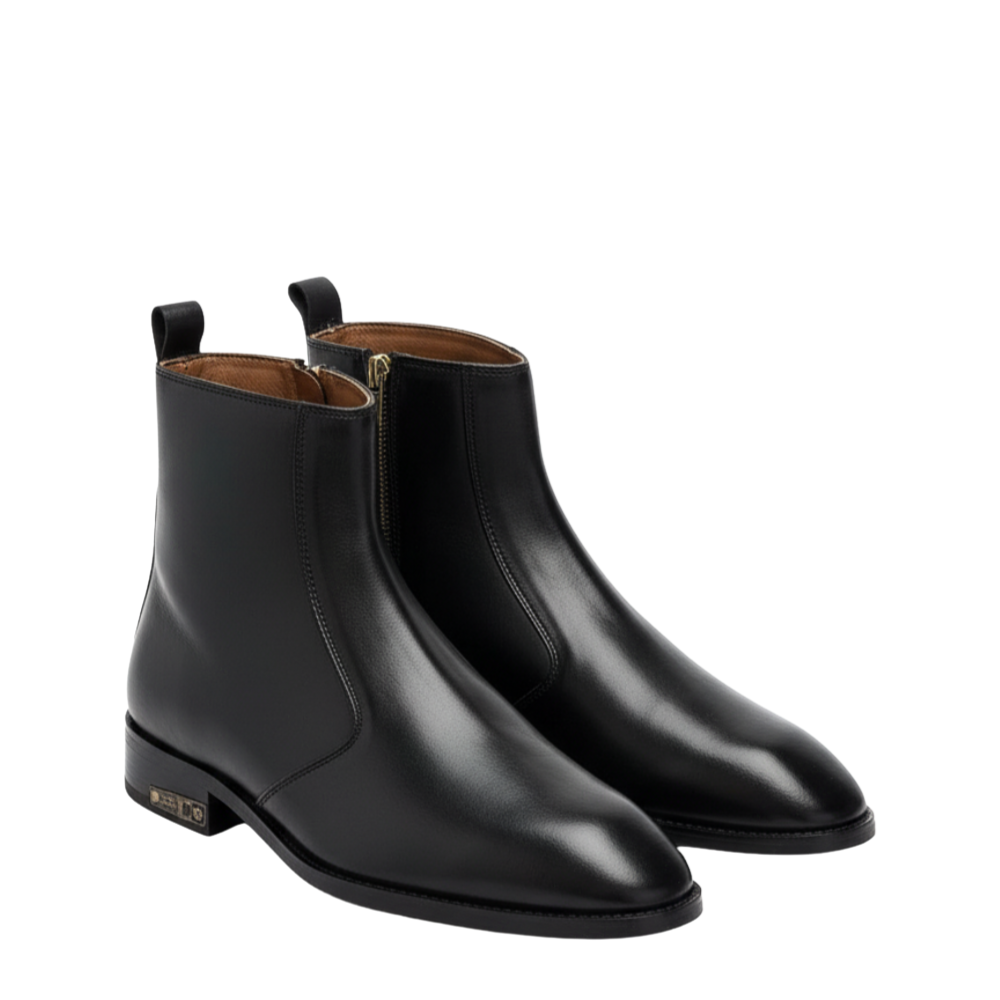Regalia Metallic Heel Signature Chelsea Boots