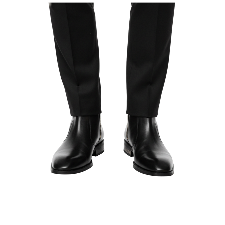 Regalia Metallic Heel Signature Chelsea Boots