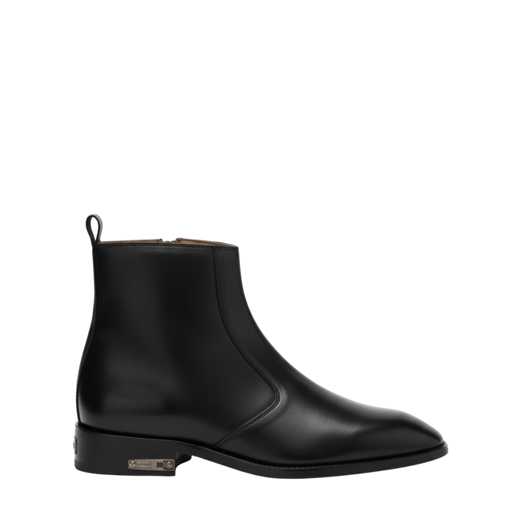 Regalia Metallic Heel Signature Chelsea Boots