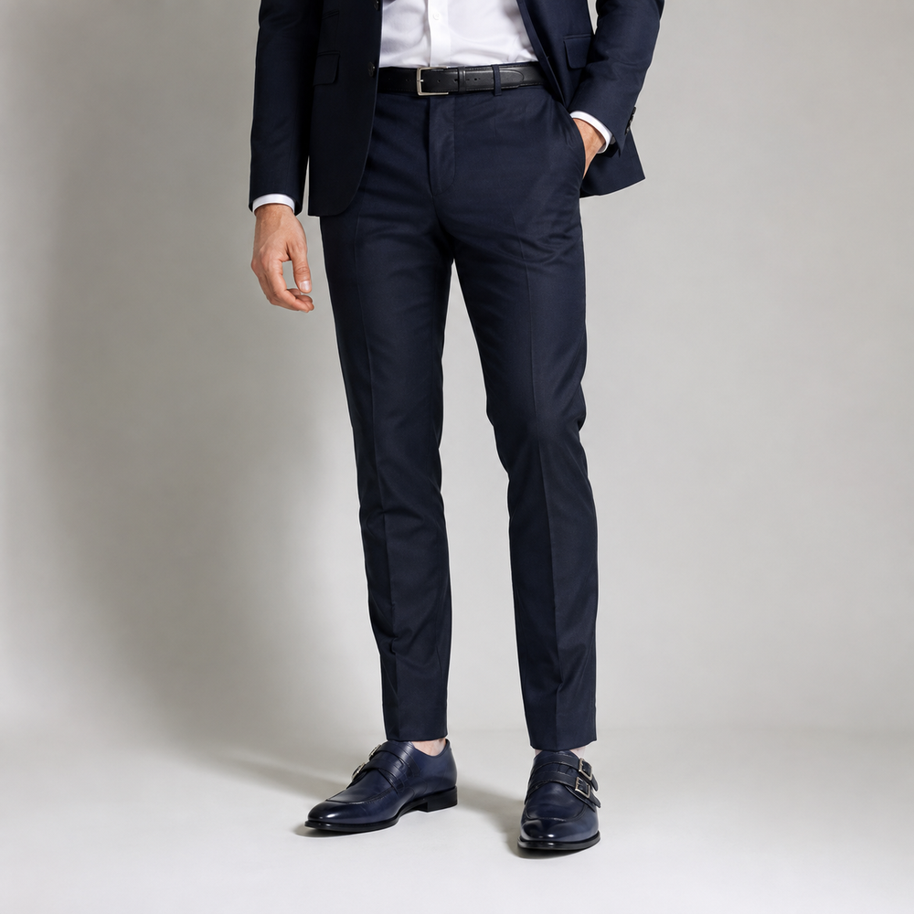 Regent Noir Double Monk Leather Shoes