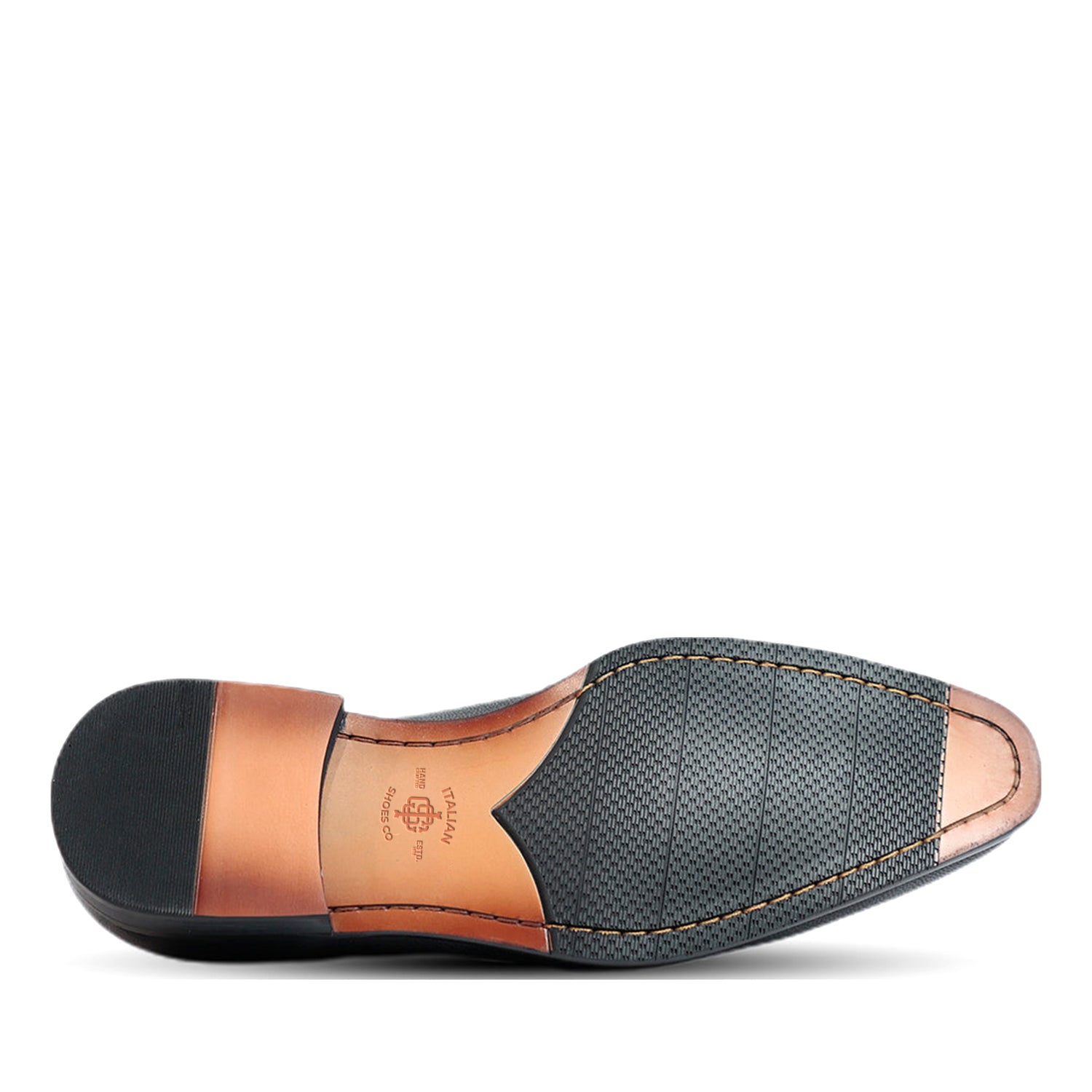 Ripper Grain Black Penny Loafer