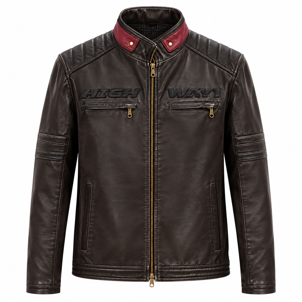 Roadcrest Luxury Leather Racer Jacket