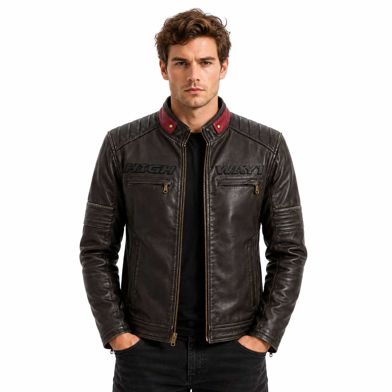 Roadcrest Luxury Leather Racer Jacket
